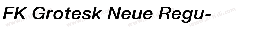 FK Grotesk Neue Regu字体转换